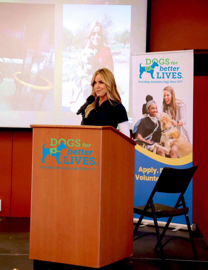 Speaker at Dogs for Better Lives event